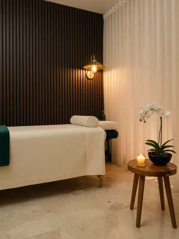 Private massage room interior at Zenora Spa Lahore